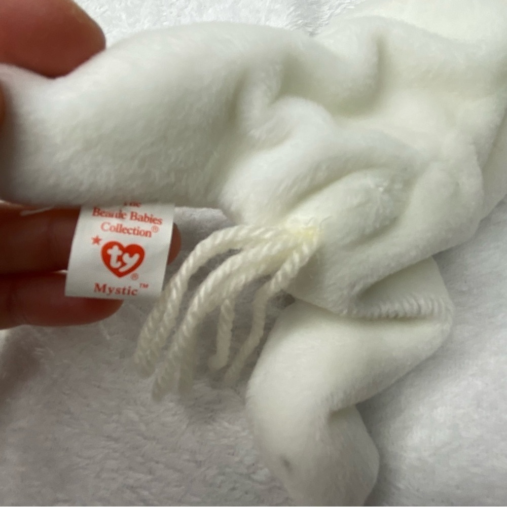 TY Beanie Babies Mystic Unicorn Beanie Baby Coarse Mane Iridescent Horn vintage - Picture 4 of 7